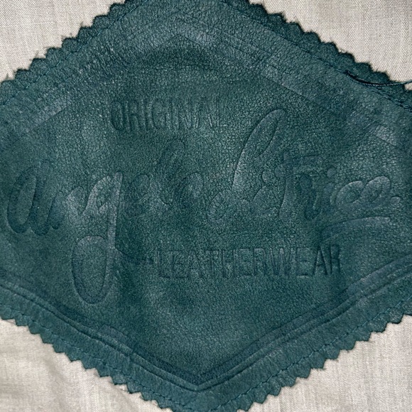 Vintage Angelo Litrico Authentic Dark Green Cowhide Leather Bomber Jacket Sz L - Picture 3 of 13